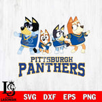 Pittsburgh Panthers Bluey Mode Dance Squats Svg Eps Dxf Png File, Digital Download, Instant Download