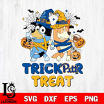 Pittsburgh Panthers Bluey Trick or Treat Halloween 2 Svg Eps Dxf Png File, Digital Download, Instant Download