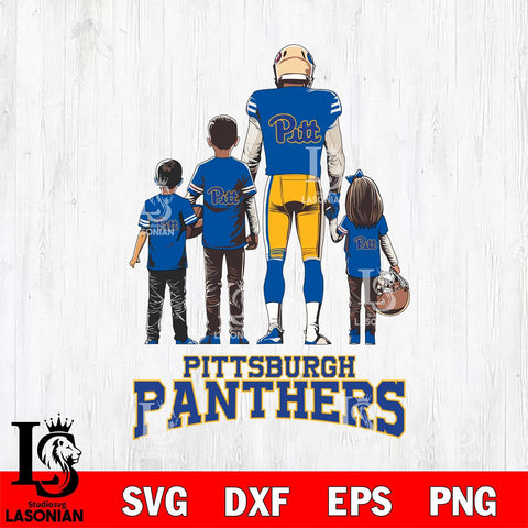 Pittsburgh Panthers Father Football SVG DXF EPS PNG FILE,NCAA SVG, Father day Digital Download,Instant Download, Silhouette