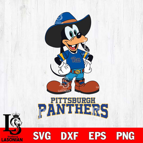 Pittsburgh Panthers Goofy Cowboy Sport SVG DXF EPS PNG FILE,NCAA svg ,Football Digital Download,Instant Download, Silhouette