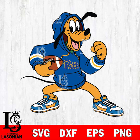 Pittsburgh Panthers Goofy Disney Football Christmas File Cut, NCAA SVG DXF EPS PNG FILE, Digital Download , Criucut , Silhouette