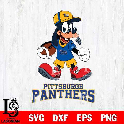 Pittsburgh Panthers Goofy Football Player SVG DXF EPS PNG FILE,NCAA svg ,Football Digital Download,Instant Download, Silhouette