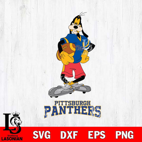 Pittsburgh Panthers Goofy Player SVG DXF EPS PNG FILE,NCAA svg ,Football Digital Download,Instant Download, Silhouette