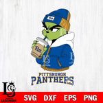 Pittsburgh Panthers Grinch Bougie Christmas Cut Files Cricut, Svg Dxf Eps Png file, Digital download , Silhouette