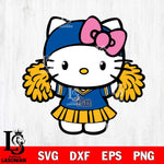 Pittsburgh Panthers Hello Kitty Cheerleader 5 Svg Eps Dxf Png File, Digital Download, Instant Download