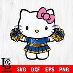 Pittsburgh Panthers Hello Kitty Cheerleader 9 Svg Eps Dxf Png File, Digital Download, Instant Download