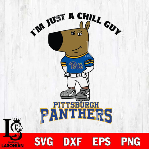 Pittsburgh Panthers I'm Just A Chill Guy Football Svg Eps Dxf Png File,NCAA Svg Files,Chill Guy svg ,Digital Download ,Instant Download, Cricut File