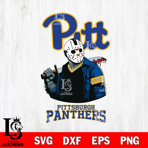 Pittsburgh Panthers Jason Voorhees 10 Svg Eps Dxf Png File, Digital Download