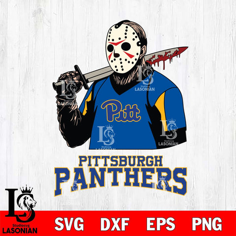 Pittsburgh Panthers Jason Voorhees 11 Svg Eps Dxf Png File, Digital Download