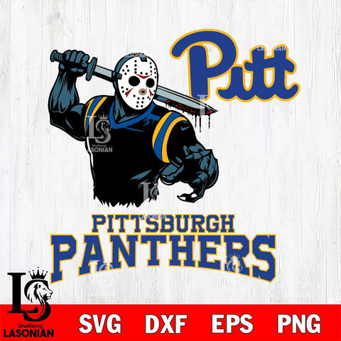 Pittsburgh Panthers Jason Voorhees 5 Svg Eps Dxf Png File, Digital Download
