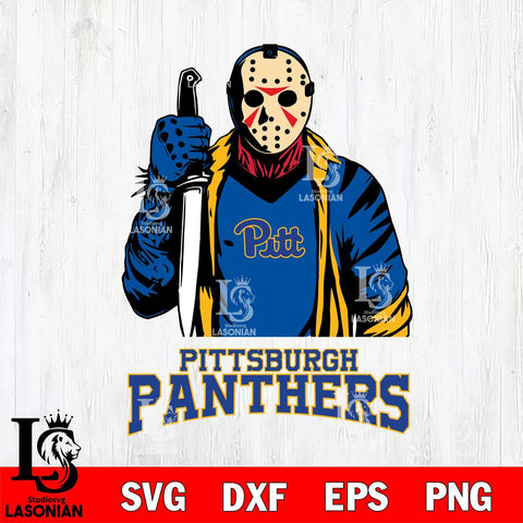 Pittsburgh Panthers Jason Voorhees 6 Svg Eps Dxf Png File, Digital Download
