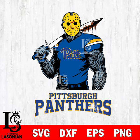 Pittsburgh Panthers Jason Voorhees 7 Svg Eps Dxf Png File, Digital Download