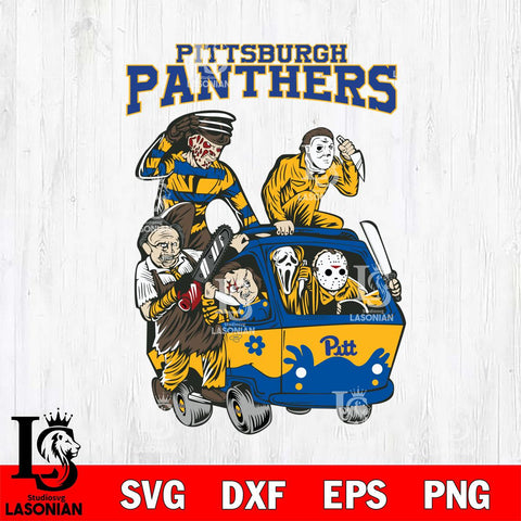 Pittsburgh Panthers Jason Voorhees Horror 10 Svg Eps Dxf Png File, NCAA svg, Digital Download, Instant Download