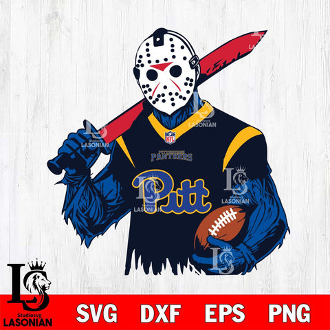 Pittsburgh Panthers Jason Voorhees Horror 11 Svg Eps Dxf Png File, NCAA svg, Digital Download, Instant Download