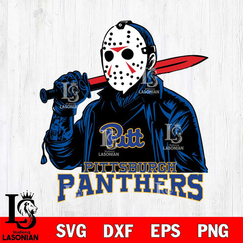 Pittsburgh Panthers Jason Voorhees Horror 12 Svg Eps Dxf Png File, NCAA svg, Digital Download, Instant Download