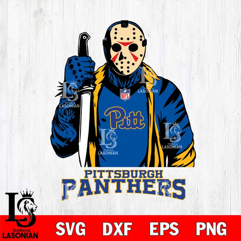 Pittsburgh Panthers Jason Voorhees Horror 3 Svg Eps Dxf Png File, NCAA svg, Digital Download, Instant Download