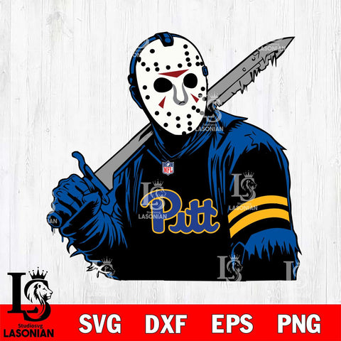 Pittsburgh Panthers Jason Voorhees Horror 7 Svg Eps Dxf Png File, NCAA svg, Digital Download, Instant Download