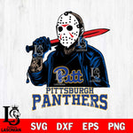 Pittsburgh Panthers Jason Voorhees Horror Halloween Svg Eps Dxf Png File, NCAA svg, Digital Download, Instant Download