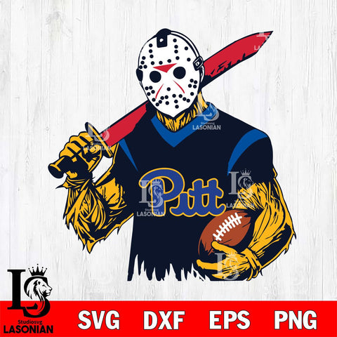 Pittsburgh Panthers Jason Voorhees Horror Halloween 2 Svg Eps Dxf Png File, NCAA svg, Digital Download, Instant Download