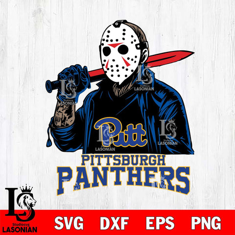 Pittsburgh Panthers Jason Voorhees Horror Halloween Svg Eps Dxf Png File, NCAA svg, Digital Download, Instant Download