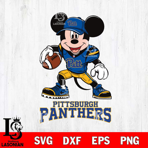 Pittsburgh Panthers Mikey Mouse Disney, Svg Eps Dxf Png File, Digital Download