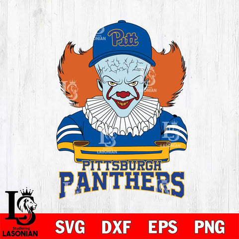Pittsburgh Panthers Pennywise Horror Sport 2 Svg Eps Dxf Png File, Digital Download