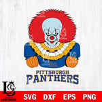 Pittsburgh Panthers Pennywise Horror Sport 3 Svg Eps Dxf Png File, Digital Download