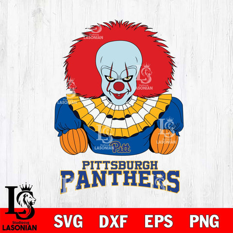Pittsburgh Panthers Pennywise Horror Sport 3 Svg Eps Dxf Png File, Digital Download