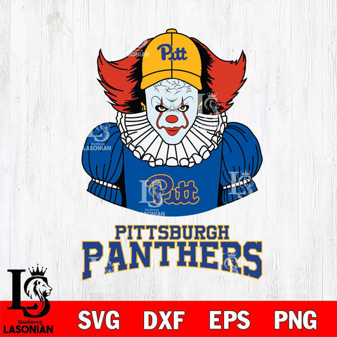 Pittsburgh Panthers Pennywise Horror Sport 7 Svg Eps Dxf Png File, Digital Download
