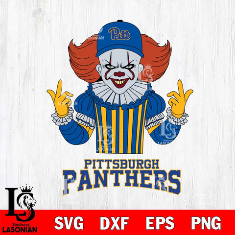 Pittsburgh Panthers Pennywise Horror Sport 8 Svg Eps Dxf Png File, Digital Download