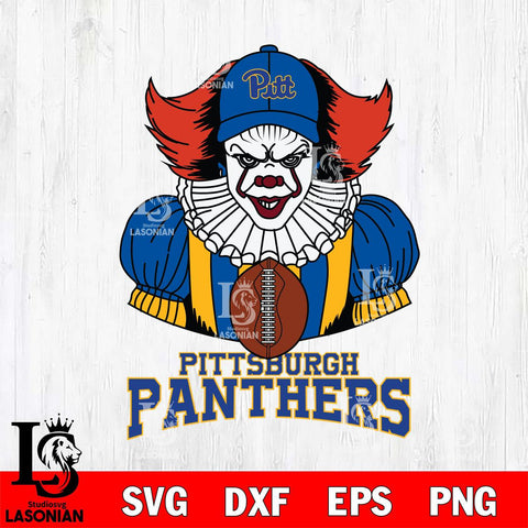 Pittsburgh Panthers Pennywise Horror Sport 9 Svg Eps Dxf Png File, Digital Download