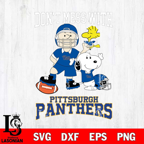 Pittsburgh Panthers Snoopy Dont mess with SVG DXF EPS PNG FILE,Snoopy File Cut, NCAA Digital Download,Instant Download,Christmas Silhouette