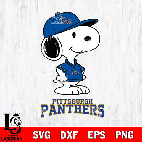 Pittsburgh Panthers Snoopy Football sport SVG DXF EPS PNG FILE,Snoopy File Cut, NCAA Digital Download,Instant Download,Christmas Silhouette