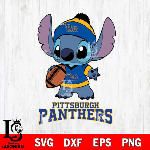 Pittsburgh Panthers Stitch Disney, Svg Eps Dxf Png File, Digital Download