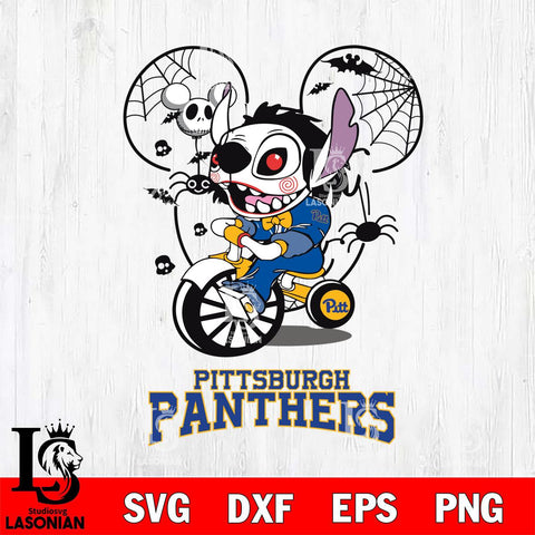 Pittsburgh Panthers Stitch Jigsaws Halloween Svg Eps Dxf Png File, Digital Download, Instant Download