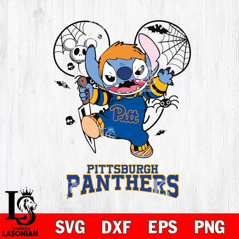 Pittsburgh Panthers Stitch Michael Halloween Svg Eps Dxf Png File, Digital Download, Instant Download