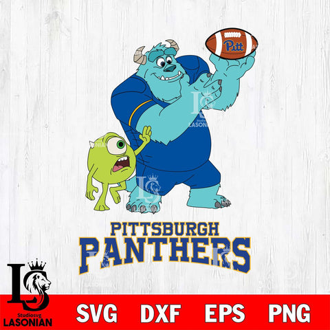 Pittsburgh Panthers Sully & Mike Football Cricut,Christmas SVG DXF EPS PNG FILE, NCAA Digital Download,Instant Download, Silhouette