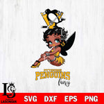 Pittsburgh Penguins Beauty Black Fairy Betty Boop, Svg Eps Dxf Png File, Digital Download