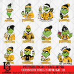 Pittsburgh Penguins Grinch NHL Bundle 12 SVG Eps Dxf Png File, Digital Download, Instant Download