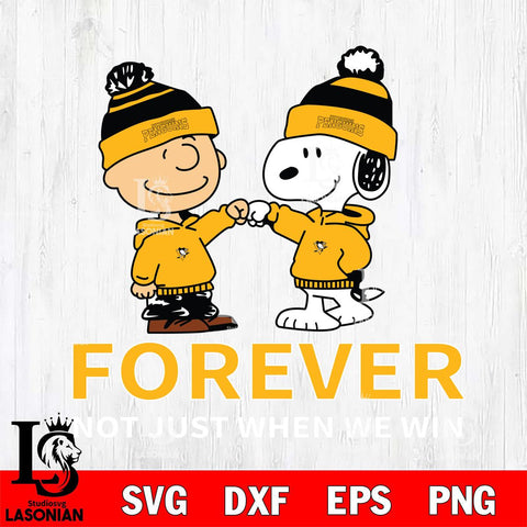 Pittsburgh Penguins Peanuts Forever not just when we win Svg Eps Dxf Png File, Digital Download , Instant Download, Svg Files