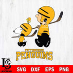 Pittsburgh Penguins Peanuts Hockey Svg Eps Dxf Png File, Digital Download , Instant Download, Svg Files