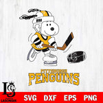 Pittsburgh Penguins Snoopy Hockey Svg Eps Dxf Png File, Digital Download , Instant Download, Svg Files