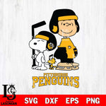Pittsburgh Penguins Snoopy and Charlie Brown Hockey Svg Eps Dxf Png File, Digital Download , Instant Download, Svg Files