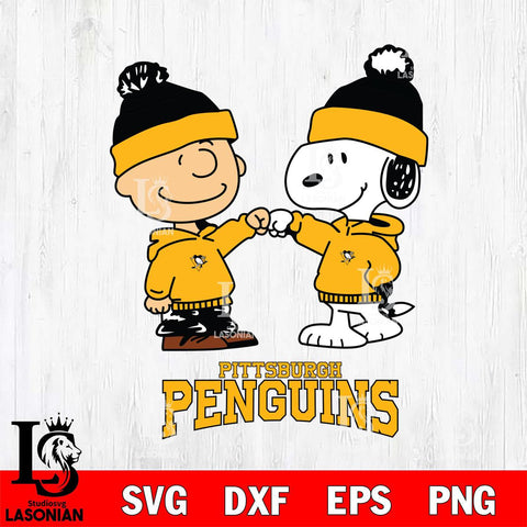 Pittsburgh Penguins Snoopy and Charlie Brown Hockey Sport Svg Eps Dxf Png File, Digital Download , Instant Download, Svg Files