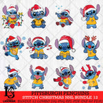 Pittsburgh Penguins Stitch Sport Christmas NHL Bundle 12 Svg Eps Dxf Png File, Digital Download, Instant Download