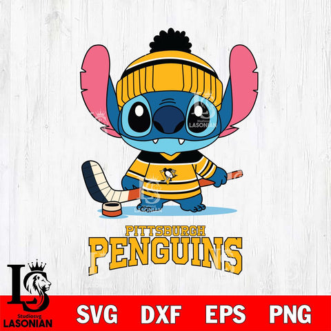 Pittsburgh Penguins Stitch Sport NHL Hockey SVG DXF EPS PNG FILE,NHL File Cut,Disney Digital Download,Instant Download, Silhouette