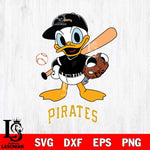 Pittsburgh Pirates Donald Duck Baseball Svg Eps Dxf Png File,MLB File Cut ,Baseball Digital Download , Instant Download, Svg Files