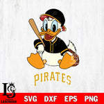 Pittsburgh Pirates Donald Duck Mlb Sport Svg Eps Dxf Png File,MLB File Cut ,Baseball Digital Download , Instant Download, Svg Files