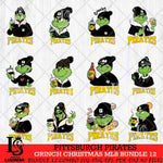 Pittsburgh Pirates Grinch Christmas MLB Bundle 12 Cut Files Cricut, Svg Dxf Eps Png file , Silhouette