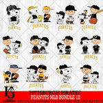 Pittsburgh Pirates Peanuts MLB Bundle 12 Svg Eps Dxf Png File,Bundle MLB File Cut,Digital Download,Instant Download,MLB Svg Files